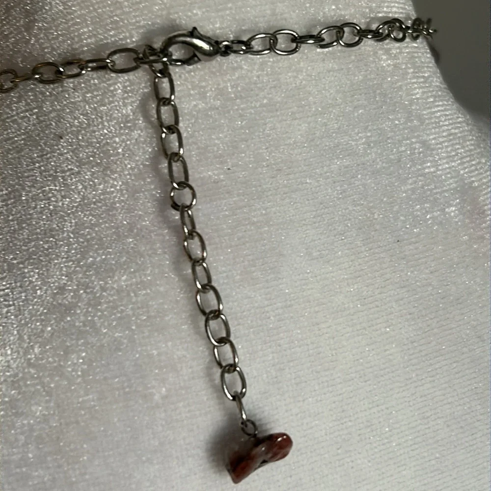 Handcrafted Multi Gemstone Bead Confetti Chandelier Drop Silver Tone Necklace